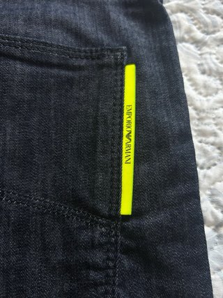 Pantalón Emporio Armani Azul Hombre Original