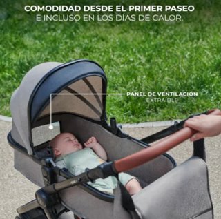 Kinderkraft ESME carrito bebé 3 en 1 i-Size beige