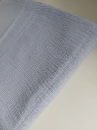 Retal tela muselina azul