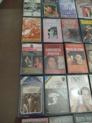 Colección vintage de cintas de cassette