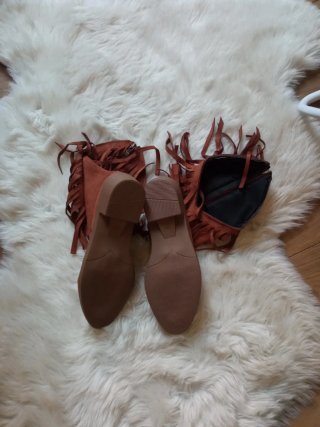 Stivaletti bambina marroni taglia 34