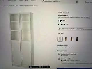 Librería BILLY/OXBERG blanca