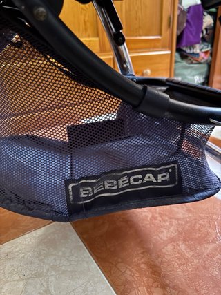 Carrito de bebé azul marino