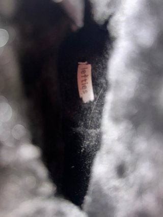 Botas de pelo negras Talla 35