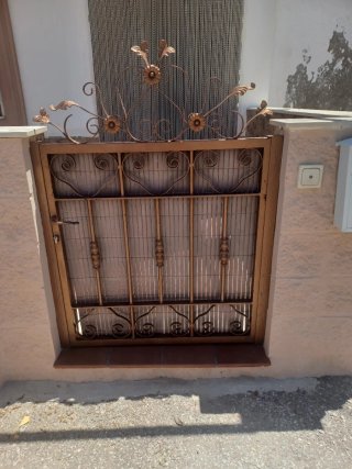 Puerta cancela hierro forjado