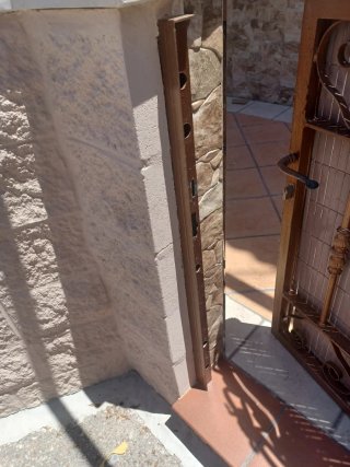 Puerta cancela hierro forjado