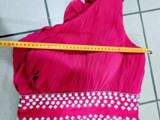 Incantevole abito elegante xs fucsia Milanoo.com