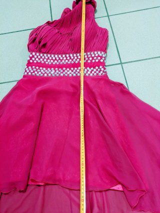 Incantevole abito elegante xs fucsia Milanoo.com