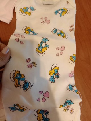 Due body bimba Puffetta Peyo Benetton