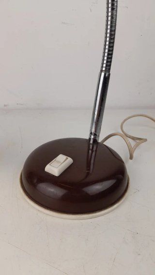 Lampada da scrivania vintage marrone