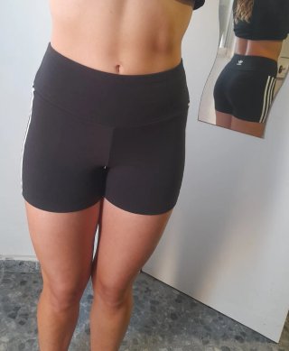 Leggings cortos Adidas negros