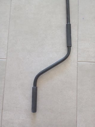 Palo para toldo metálico negro