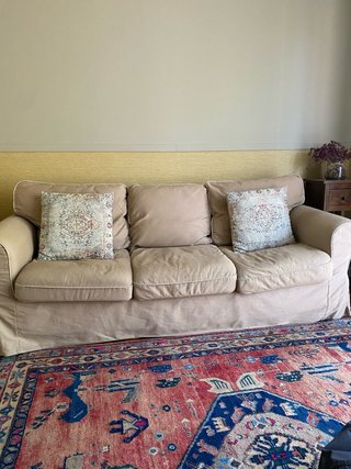 Sofá de 3 plazas beige