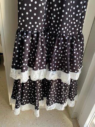 Traje Flamenca Lunares Tira Bordada