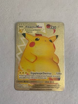 Carta Pokémon Pikachu VMAX Metálica