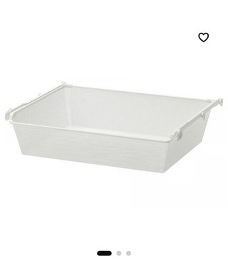 Cesta pax metálica blanca Komplement 75x58