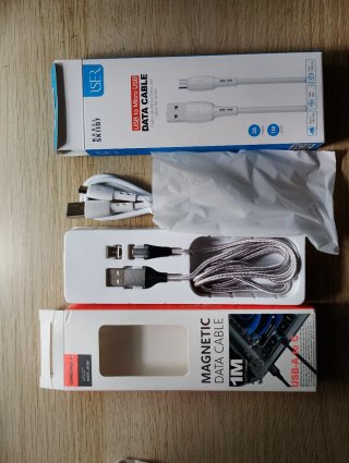 Cables Magnético USB-A a C 1M y USB a mícro usb