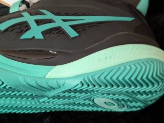 ASICS Bambas Negras y Turquesa