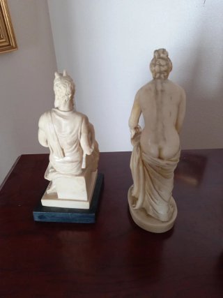 Pareja Figuras Decorativas Antiguas