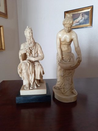 Pareja Figuras Decorativas Antiguas