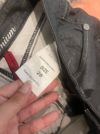 Pantalón Guess Mujer Brillante Gris Talla X
