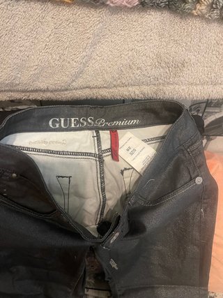Pantalón Guess Mujer Brillante Gris Talla X