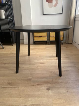 Mesa redonda Ikea LISABO negra