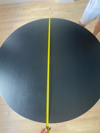 Mesa redonda Ikea LISABO negra