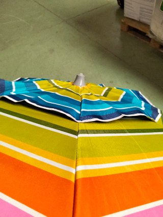 Sombrilla Playa 200 cm 16 Varillas UV con Pincho