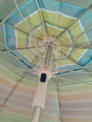 Sombrilla Playa 200 cm 16 Varillas UV con Pincho
