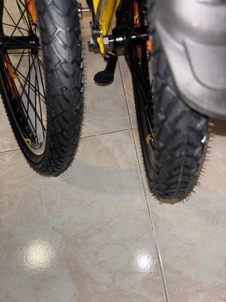 Bicicleta Amarilla Plegable Nueva