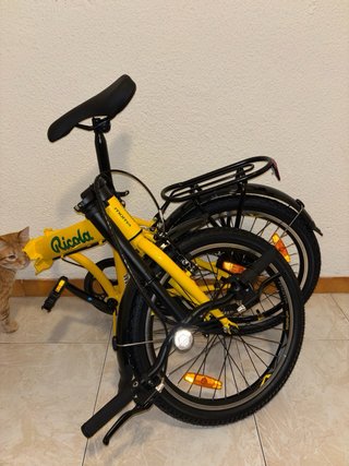 Bicicleta Amarilla Plegable Nueva