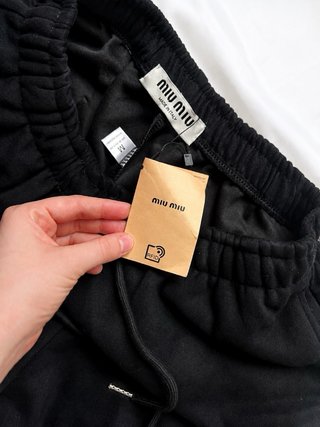 Conjunto Miu Miu Top y Short Negro Talla M