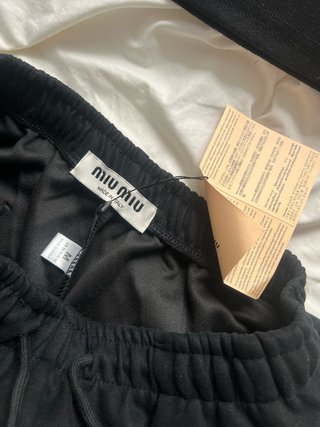 Conjunto Miu Miu Top y Short Negro Talla M