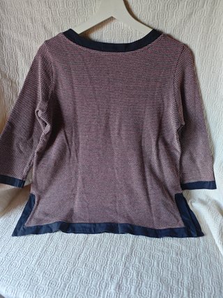 Jersey fino Purificación García talla L rojo azul