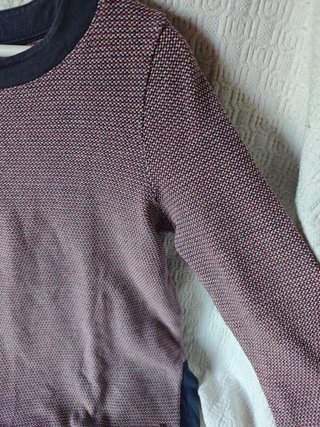 Jersey fino Purificación García talla L rojo azul