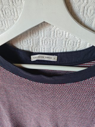 Jersey fino Purificación García talla L rojo azul