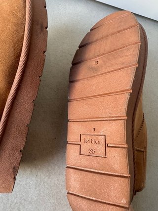 Botas de pelo marrón Talla 35
