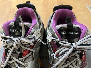 Zapatillas Balenciaga Runner Hombre Plata Morado