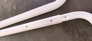 Par de percheros extensibles de pared Ikea blanco