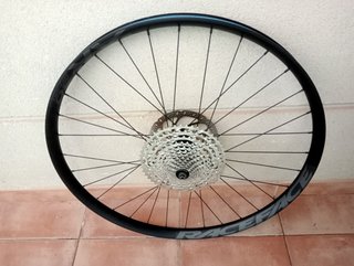 rueda 29 x30 QR10 x135 trasera descenso enduro