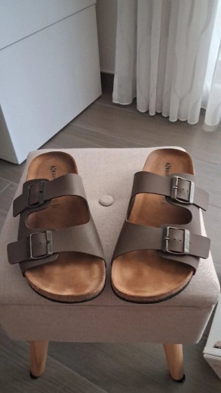 Superga Sandali Marroni Doppia Fibbia Tg 41