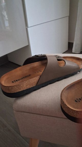 Superga Sandali Marroni Doppia Fibbia Tg 41