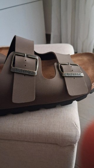 Superga Sandali Marroni Doppia Fibbia Tg 41