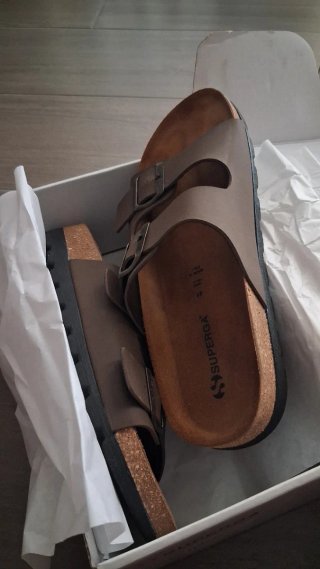 Superga Sandali Marroni Doppia Fibbia Tg 41