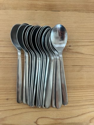 3 Juegos de cubiertos Ikea metal plateado