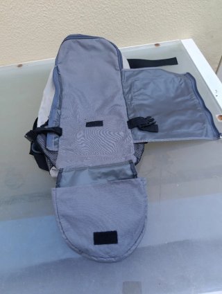 Mochila Skate Gris y Negra