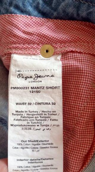 Bermuda vaquera Pepe Jeans azul