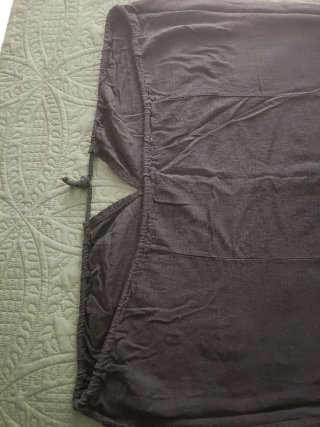 Vestido negro algodón talla XXL