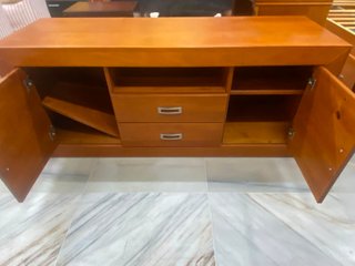 Mueble TV madera 2 puertas y 2 cajones